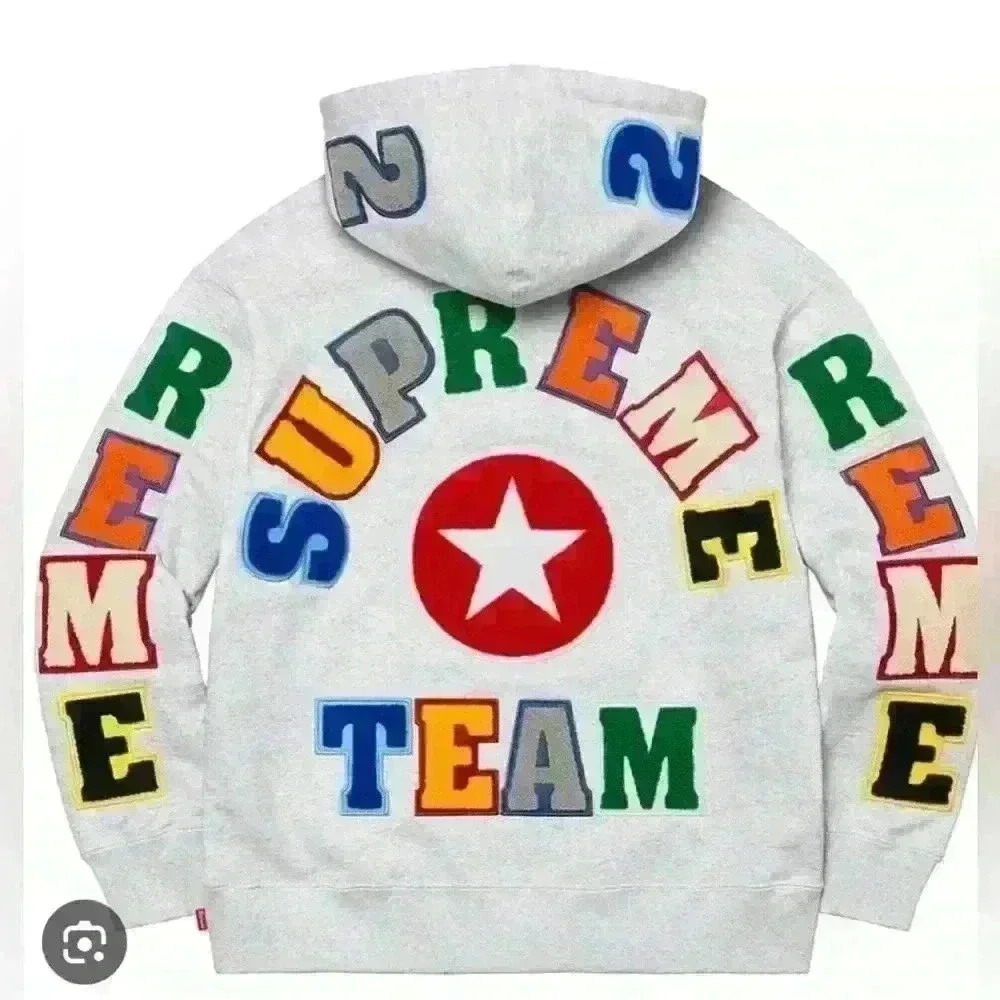 Supreme Team Chenille Hooded Sweatshirt - Picture 3 of 8